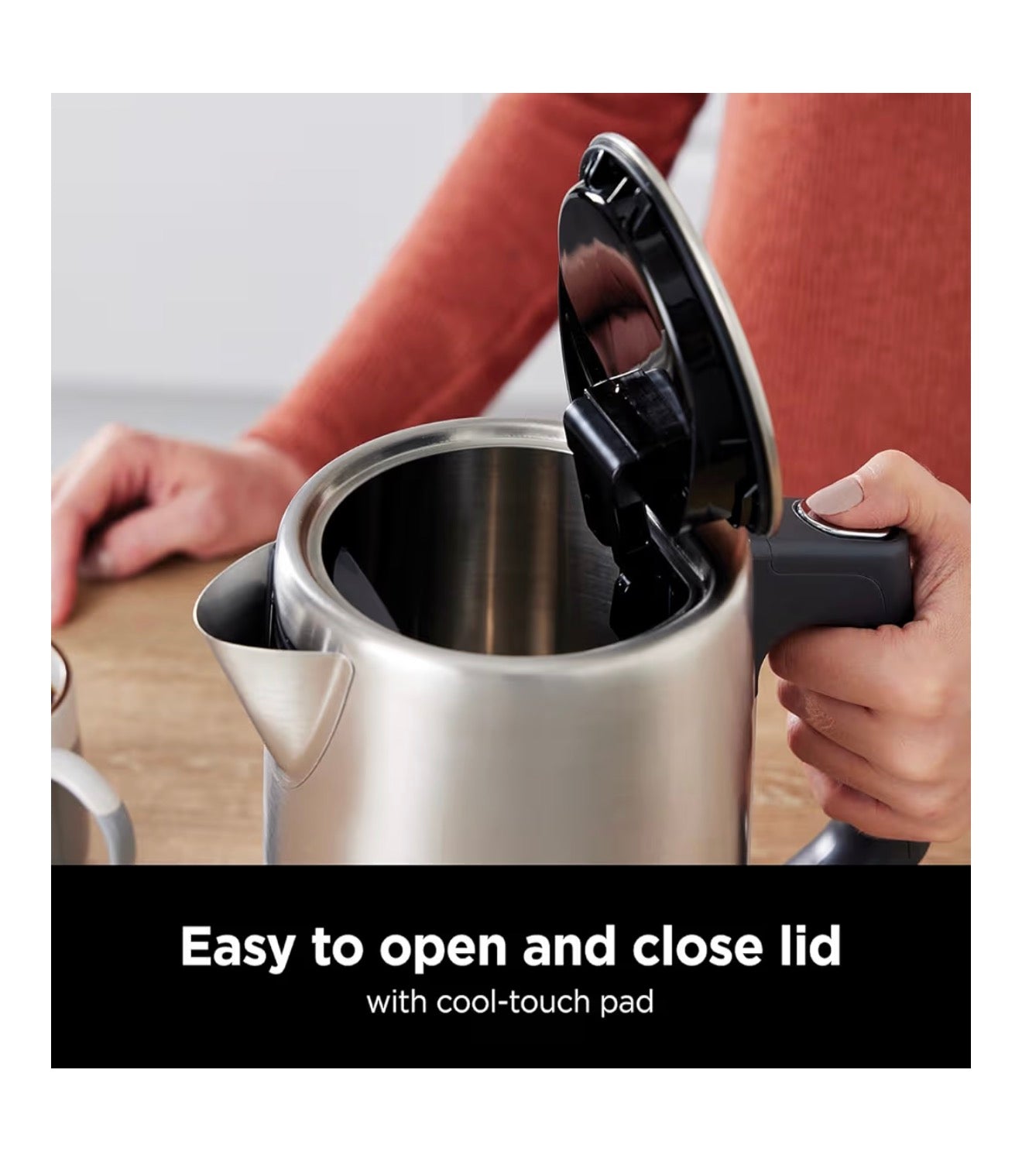 Perfect Temperature Kettle, 1.7L, with Temperature Control, LED Display, Easy to Use Kettle with Rapid Boil and Temperature Hold, Stone/Gold KT201UKSTGD