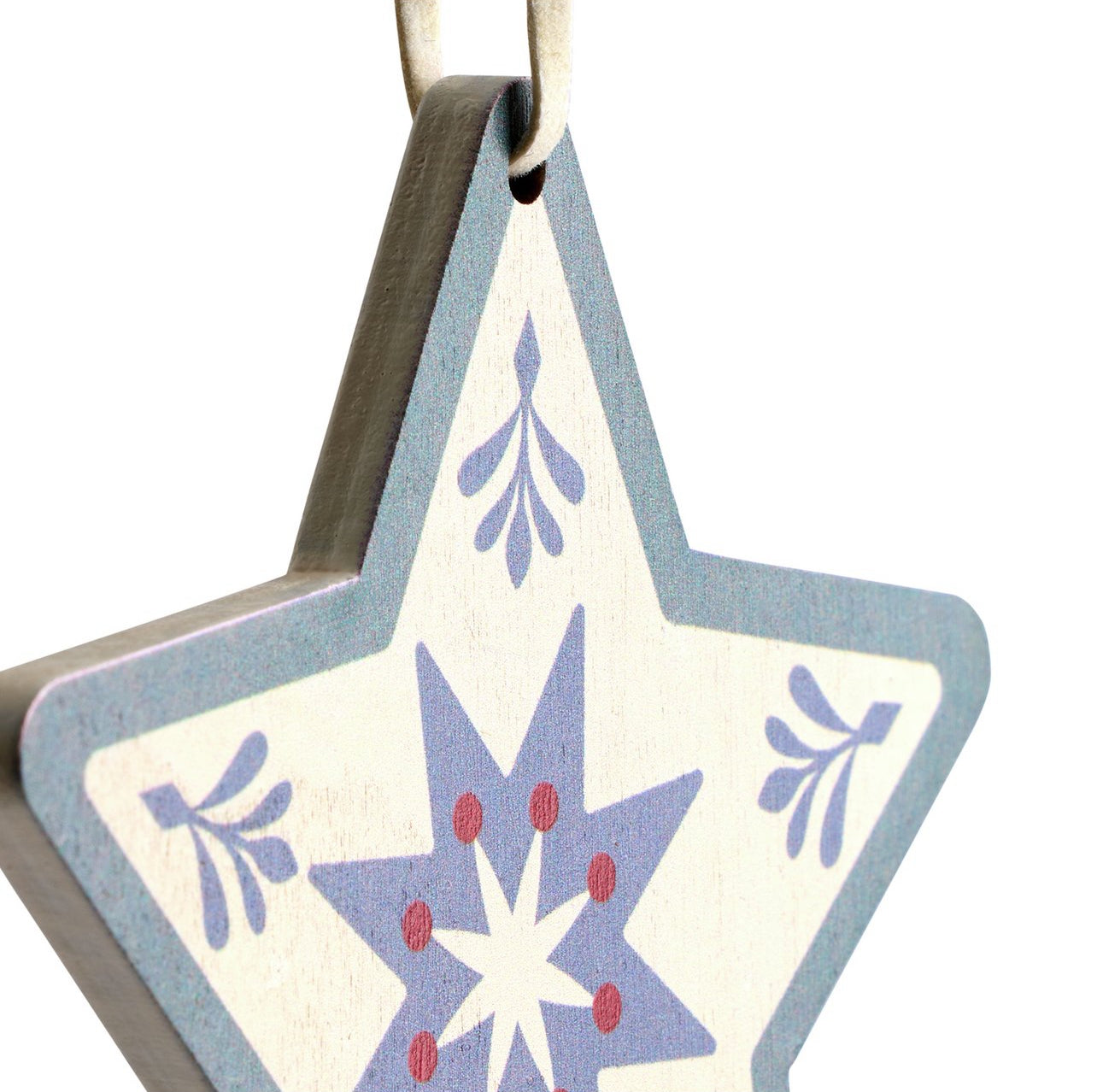 Pack of 6 Wooden Star Christmas
Ornament