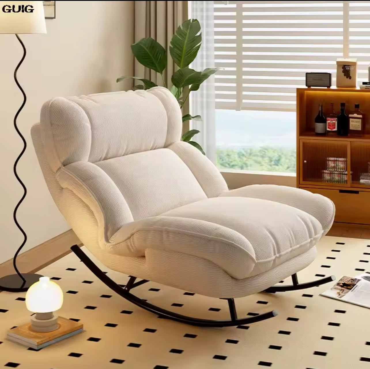 Ikea Adjustable Lazy Sofa Bed – Reclining Rocking Chair for Living Room Comfort