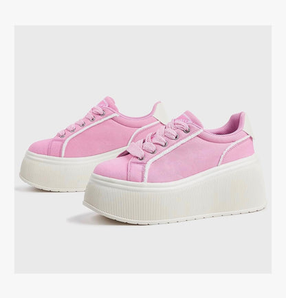 LUCKY STEP Women's Platform Fashion Sneakers Walking Shoes
Casual, Classic, Wedge, Low Top, Canvas, Retro
