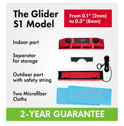 Tyroler Glider D-3 Magnetic Window Cleaner for Double Glazing UK | Magnet Window Cleaners for Double Glazed Windows 20-28mm Only