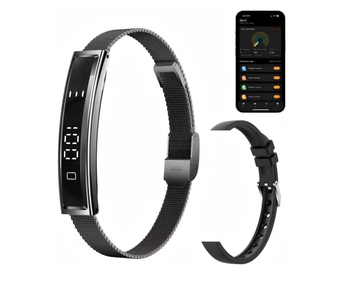 Fitness Tracker Smart Bracelet Heart Rate Sleep Step Monitor