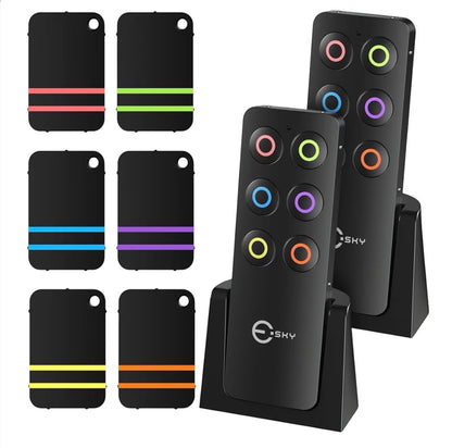 Esky Key Finder, key tracker with Backup RF Transmitter, Wireless RF Item Locator, Wireless key finder locator with keyring, phone finder, Pet Tracker, Great Gifts for Father Mother birthday Christmas