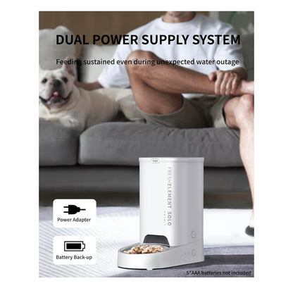 PETKIT Automatic Cat Feeder, 2.4GHz Auto Cat Feeder with App Control 3L, Low Food & Blockage Sensor, 304 Stainless Steel Bowl, Fresh Lock Technology,1-30 Meals/Day Anti-Clog Pet Feeder, White