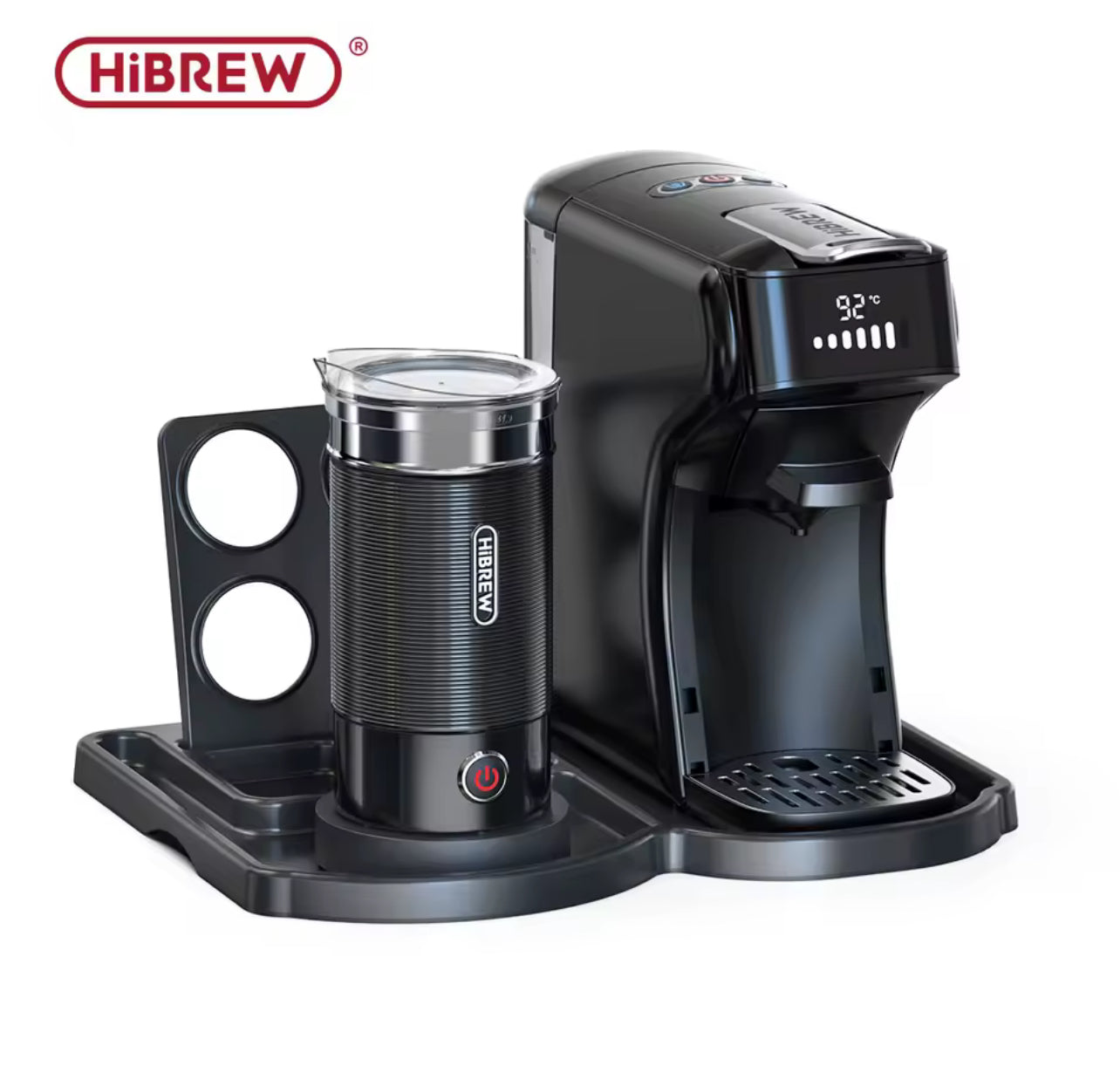 HiBREW 6-in-1 Capsule Coffee Machine – Hot & Cold, Espresso, Cappuccino, Compatible with Dolce Gusto, Nespresso & Ground Coffee (H1B)