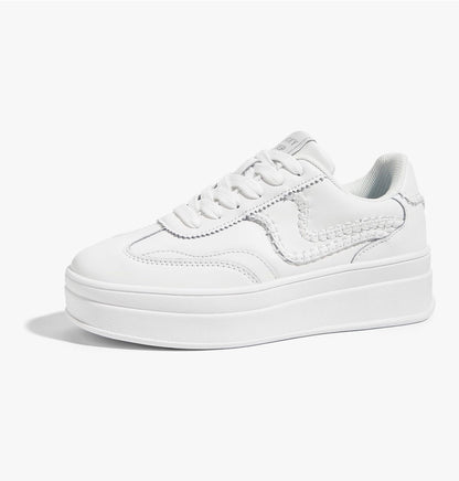 LUCKY STEP Women's Platform Trainers Sneakers Walking Shoes
Comfortable, Fashion, Chunky, Casual, Lace-Up, Stitch Detailing, Everyday, Footwear