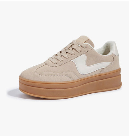 LUCKY STEP Women's Platform Trainers Sneakers Walking Shoes
Comfortable, Fashion, Chunky, Casual, Lace-Up, Stitch Detailing, Everyday, Footwear