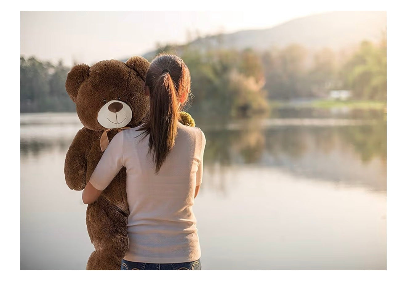 iBonny Giant Teddy Bear, 90cm, Tan Stuffed Animal, Plush, Soft Toy, Love Gift, Child Dolls