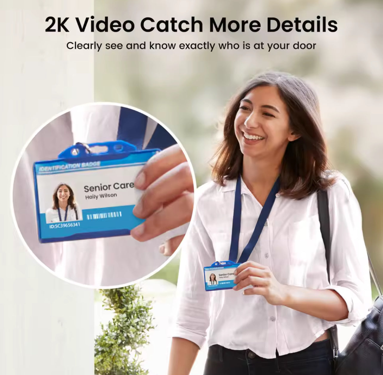 AOSU 3MP Wireless Doorbell Video Intercom – Smart Wi-Fi, Human Detection, Alexa Compatible
