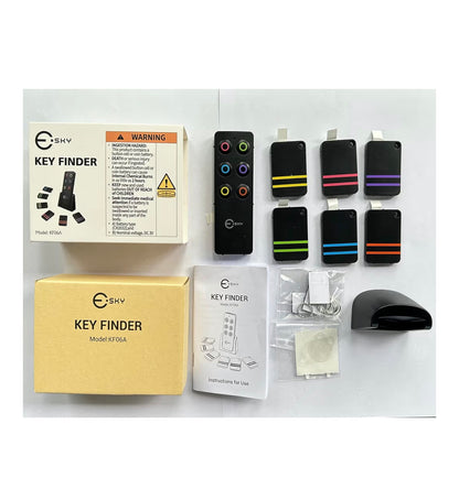 Esky Key Finder, key tracker with Backup RF Transmitter, Wireless RF Item Locator, Wireless key finder locator with keyring, phone finder, Pet Tracker, Great Gifts for Father Mother birthday Christmas