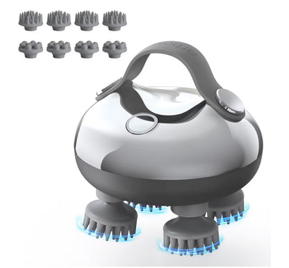 Head Massager Scalp, arboleaf Electric Scalp Massagers Waterproof Hair Massager for Hair Growth, Portable Handheld Massagers with Silicone Heads for Body Relaxation, Christmas Gifts for Women Men