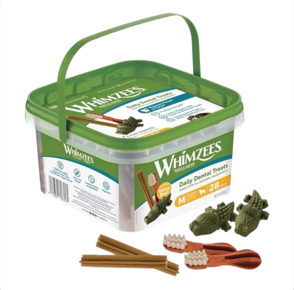 WHIMZEES Variety Box Dental Dog Chews Medium 28 Pack