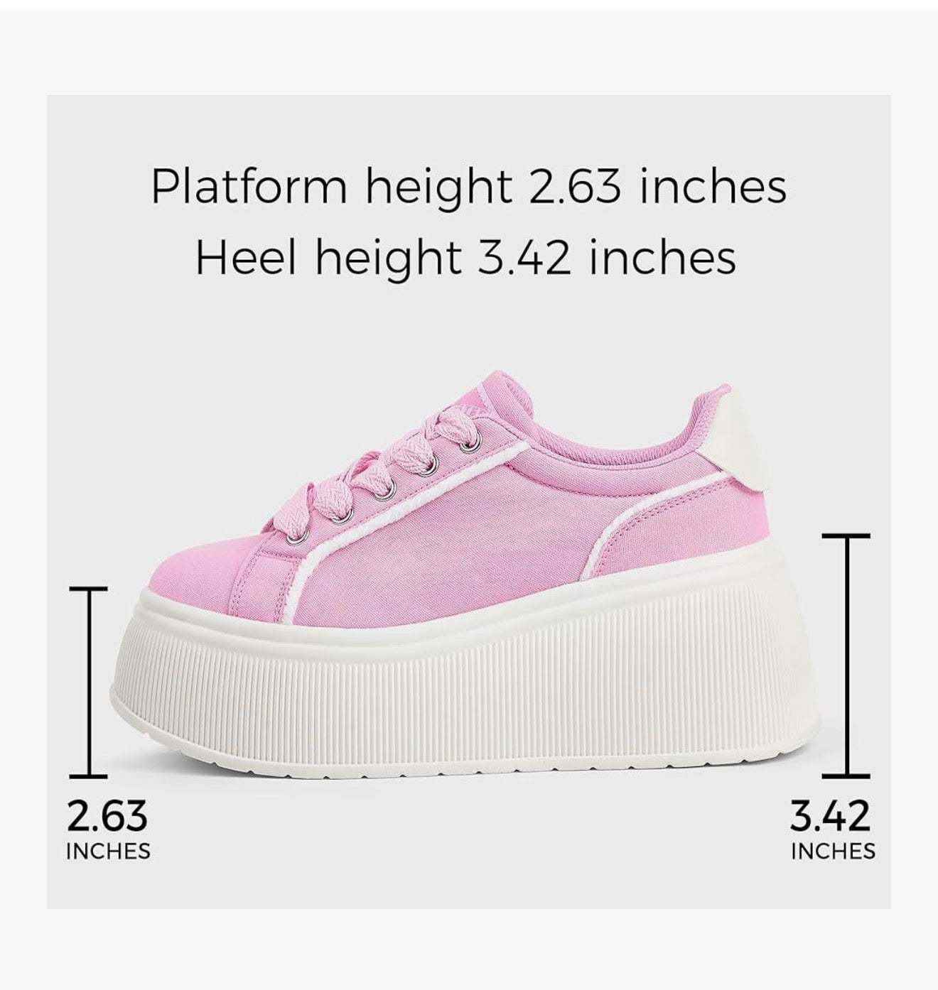 LUCKY STEP Women's Platform Fashion Sneakers Walking Shoes
Casual, Classic, Wedge, Low Top, Canvas, Retro