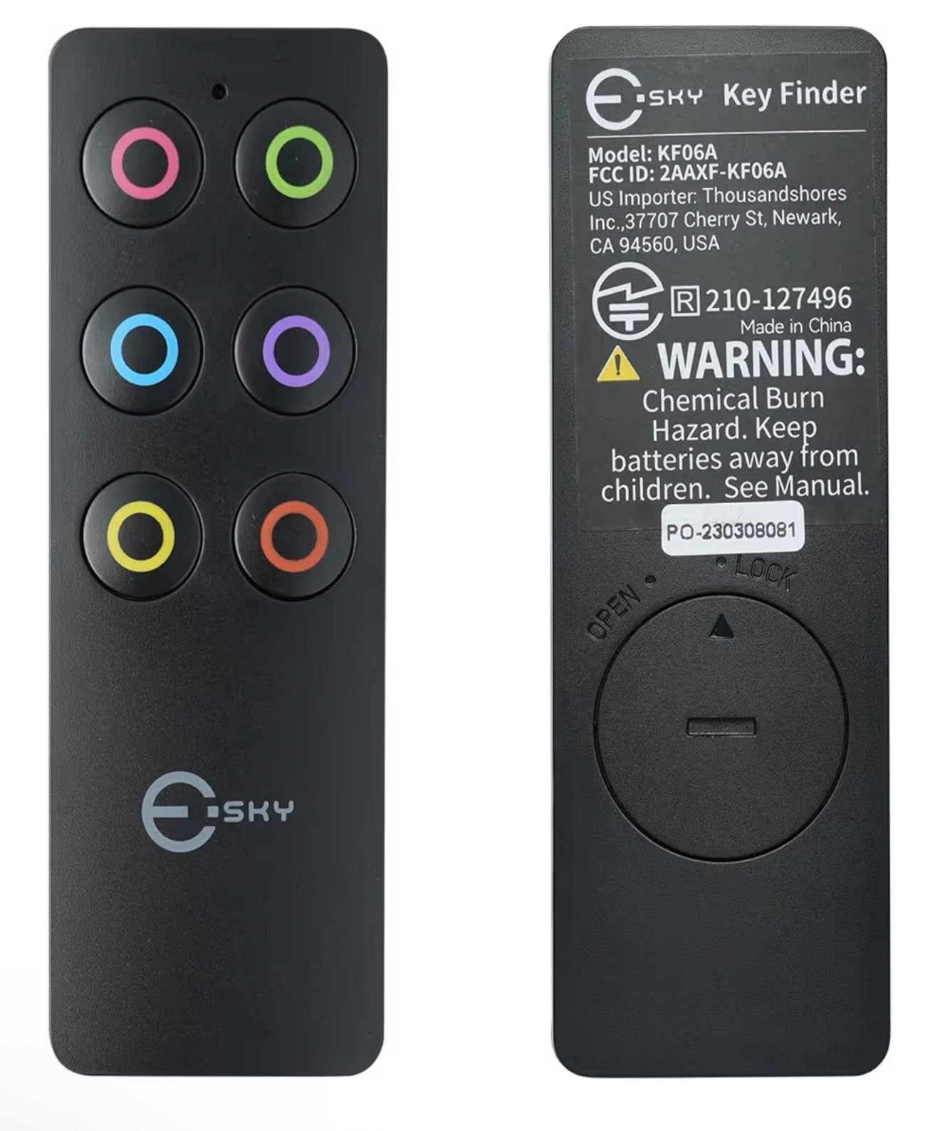 Esky Key Finder, key tracker with Backup RF Transmitter, Wireless RF Item Locator, Wireless key finder locator with keyring, phone finder, Pet Tracker, Great Gifts for Father Mother birthday Christmas