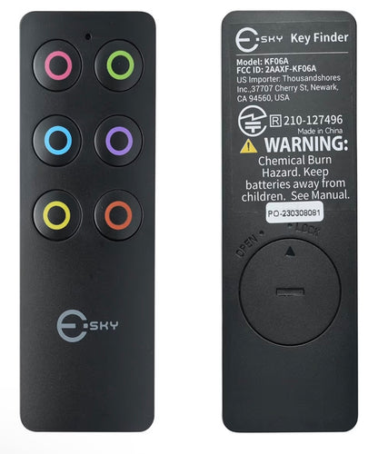 Esky Key Finder, key tracker with Backup RF Transmitter, Wireless RF Item Locator, Wireless key finder locator with keyring, phone finder, Pet Tracker, Great Gifts for Father Mother birthday Christmas
