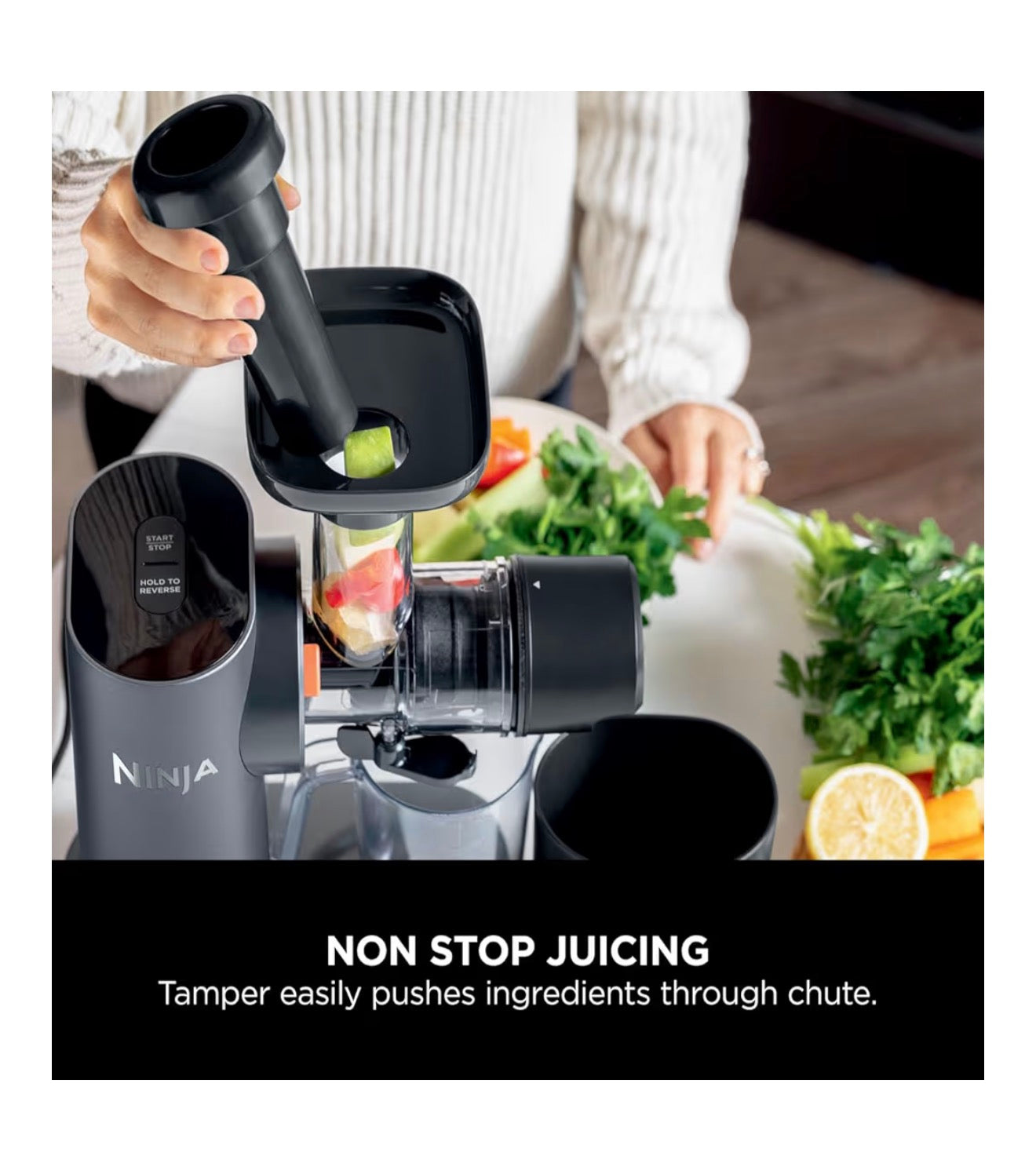 Cold Press Juicer Machine with 700ml Jug & 1.1L Pulp Container, Make Fresh Juices, Drinks & Wellness Shots, Compact, Dishwasher Safe & Removeable Parts, Grey JC151UK