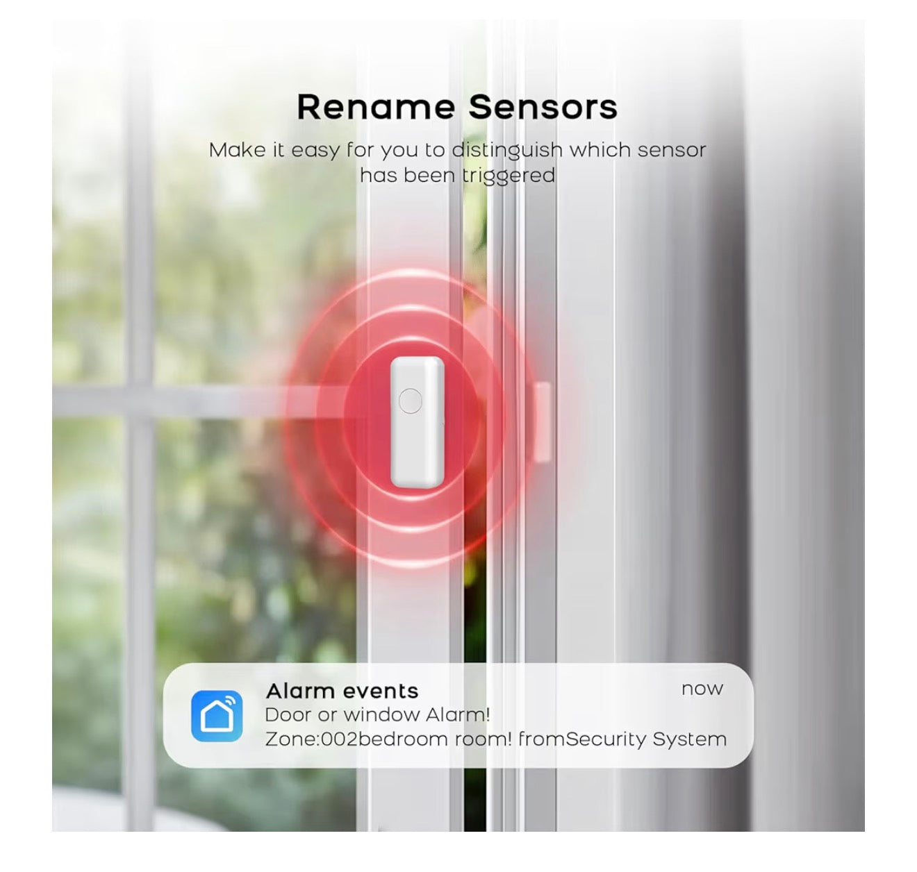 Wireless Home Security Systems– No Monthly Fee, App & Smart Voice Control (Alexa & Google), DIY Installation, Loud Siren, Door/Window & Motion Sensors, Compatible with Smart Life & Tuya Apps