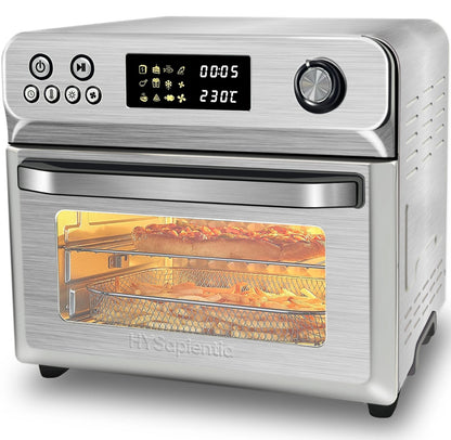 24L Air Fryer Oven with Rotisserie Digital Knob 1800W 10In1 Airfryer