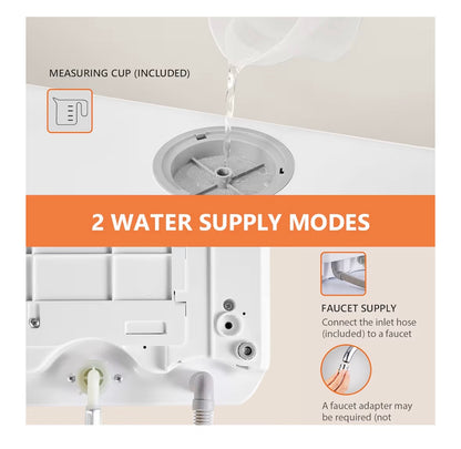 Karlxtom Table Top Dishwasher 6 Programs Mini Dishwasher with Touch Control, Auto-drying, Baby Care & Fruit Wash, Perfect for Small Families, Couples