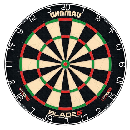 WINMAU Darts Blade 6 Professional Bristle Dartboard with Official Tournament Specifications | Endorsed by the PDC