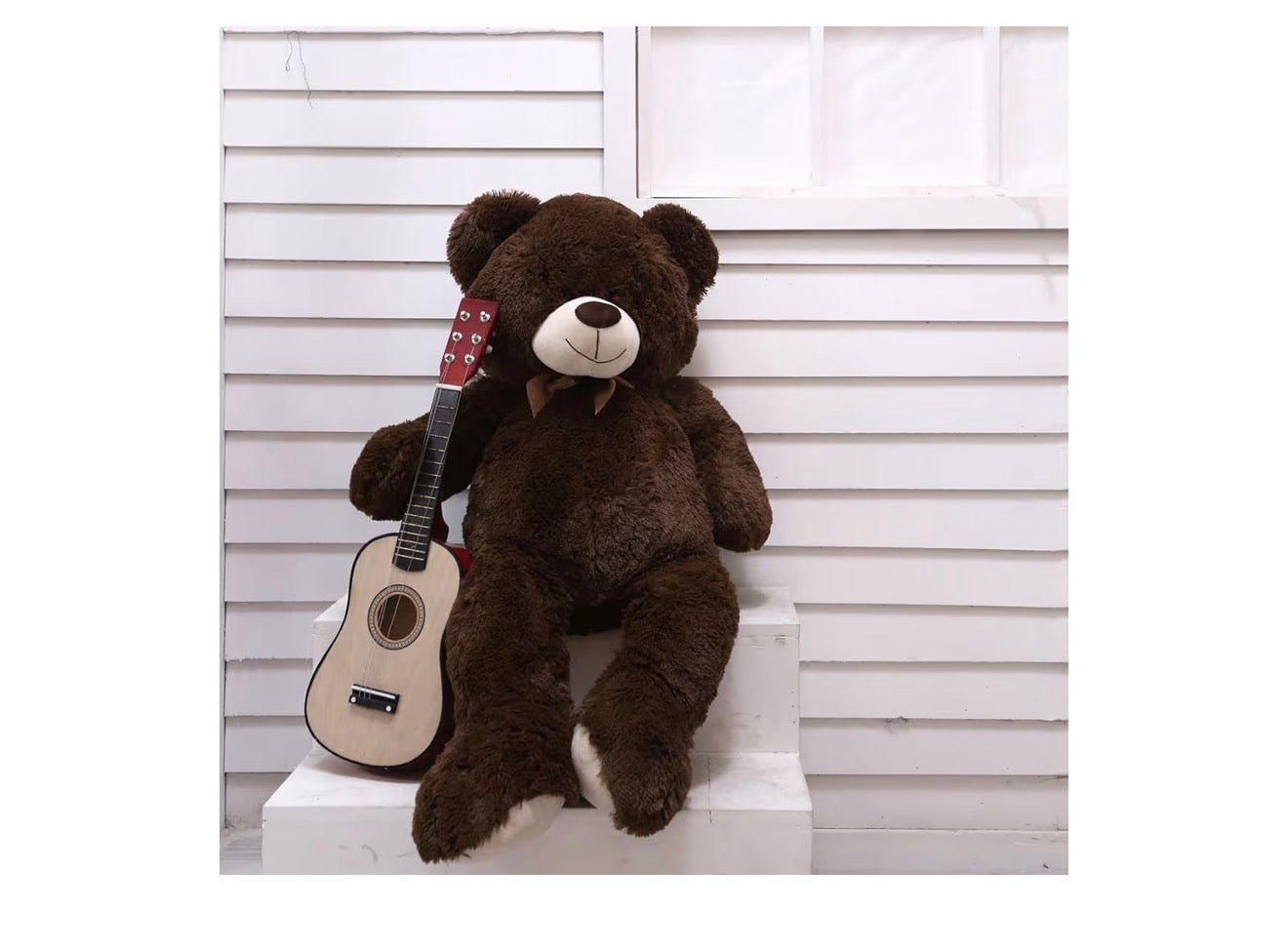 iBonny Giant Teddy Bear, 90cm, Tan Stuffed Animal, Plush, Soft Toy, Love Gift, Child Dolls