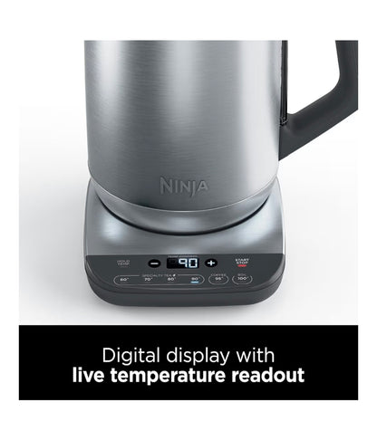 Perfect Temperature Kettle, 1.7L, with Temperature Control, LED Display, Easy to Use Kettle with Rapid Boil and Temperature Hold, Stone/Gold KT201UKSTGD