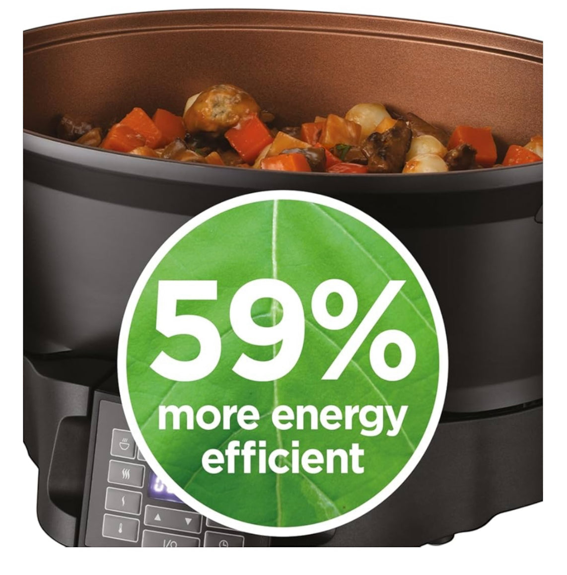 Russell Hobbs Good-to-Go 6.5L Electric Multicooker - 8 Digital functions inc Sear, Slow Cook, Steam, Boil, Keep warm & Roast, Cast aluminium housing, Glass lid, Dishwasher safe parts, 750W, 28270