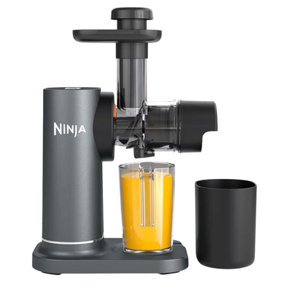 Cold Press Juicer Machine with 700ml Jug & 1.1L Pulp Container, Make Fresh Juices, Drinks & Wellness Shots, Compact, Dishwasher Safe & Removeable Parts, Grey JC151UK