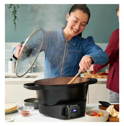 Russell Hobbs Good-to-Go 6.5L Electric Multicooker - 8 Digital functions inc Sear, Slow Cook, Steam, Boil, Keep warm & Roast, Cast aluminium housing, Glass lid, Dishwasher safe parts, 750W, 28270