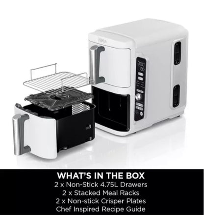 Double Stack XL 2 Drawer Air Fryer 9.5L | SL400UK - White