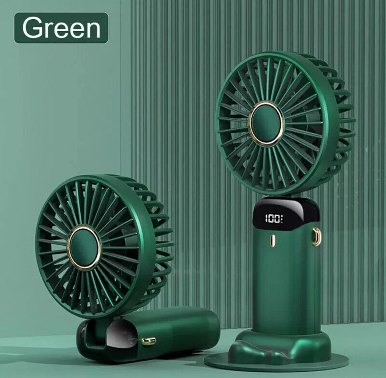 Portable Hand-Held Mini Folding Desk Fan – USB Rechargeable | Compact Cooling for Home, Office & Travel (UK)