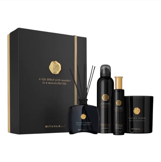 RITUALS Velvet Oudh Large Gift Set Shower Foam Mist Candle Fragrance Sticks