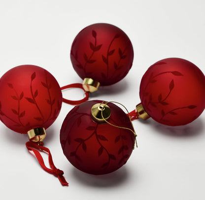 Pack of 4 Christmas Glass Christmas
Baubles