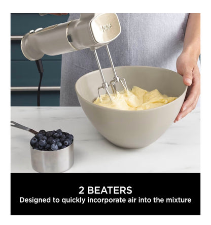 Foodi 3-in-1 Hand Blender, Hand Mixer & Chopper with Gradual Start, 2 Blending and 5 Mixing Speeds to Chop, Mix, Knead, Blend and more, Dishwasher Safe Parts, 850W, Stone Gold CI100UKSTGD