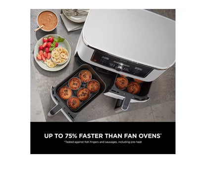 NINJA Foodi MAX Dual Zone AF400UKWH Air Fryer – White & Black