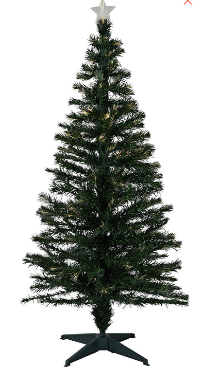 5ft Fibre Optic Warm White Star
Christmas Tree