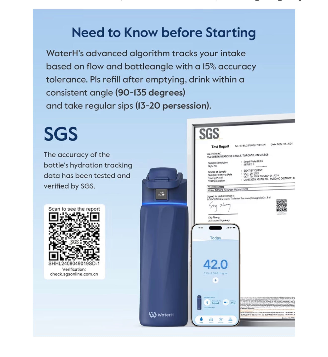 Boost Smart Water Bottle that Reminds You to Drink, 24oz BPA-Free Stainless Steel Vacuum Insulated Bottle, Wide Mouth Water Tracker Bottle with APP, Ideal for Christmas, Thanksgiving Day