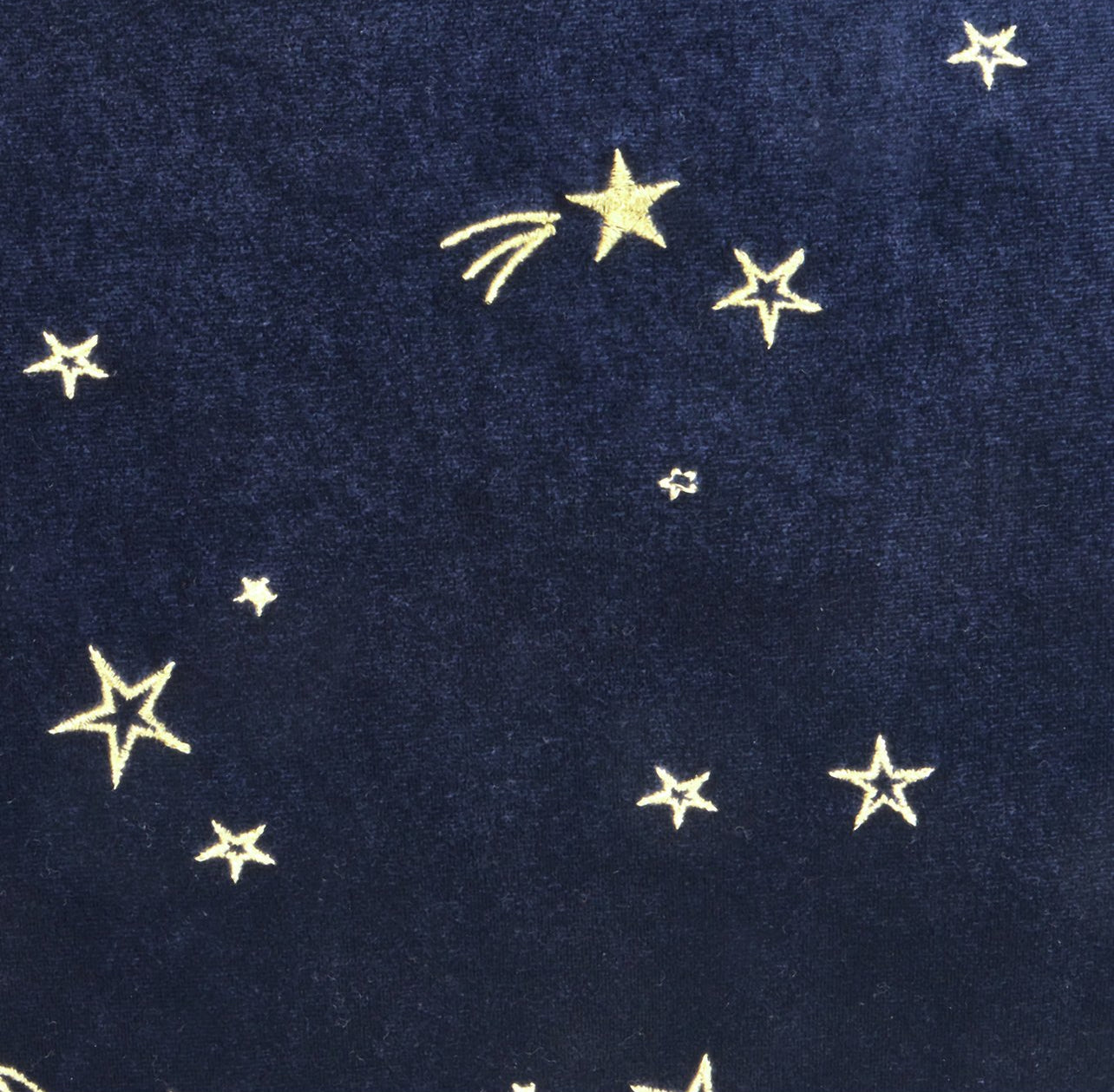 Gold Moons and Stars Navy Christmas Sack