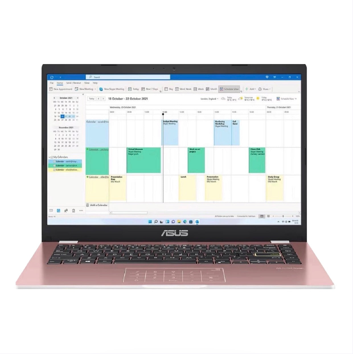 ASUS Vivobook 14 E410KA 4GB 128GB Windows 11 Pink Laptop