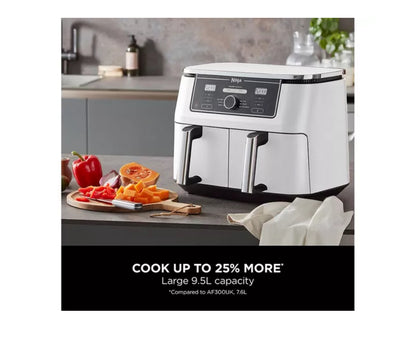 NINJA Foodi MAX Dual Zone AF400UKWH Air Fryer – White & Black