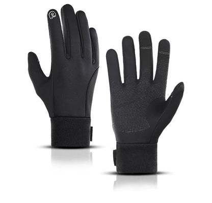 LERWAY Winter Warm Gloves, Touchscreen Gloves Windproof Water-Resistant Thermal Non-slip MTB Gloves Black for Men Women Running Driving Cycling Climbing Hiking Skiing