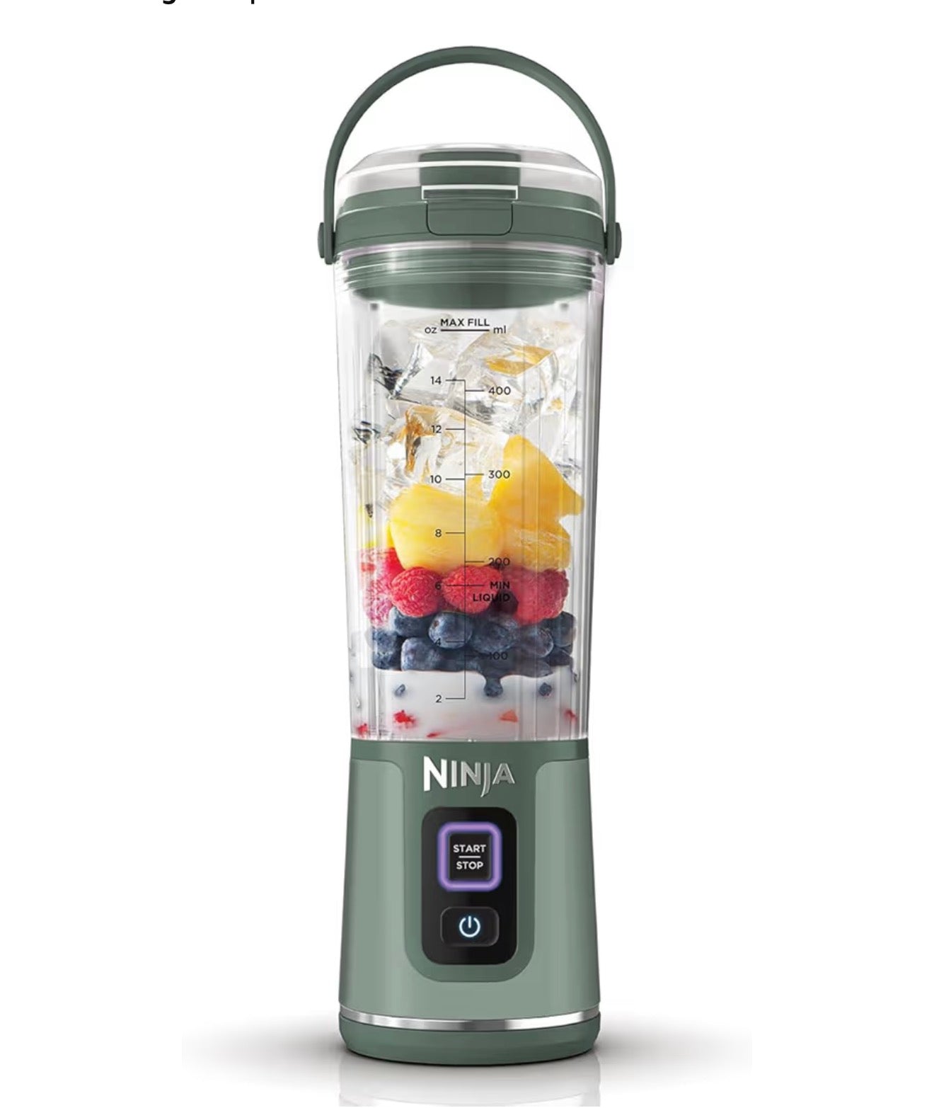 Blast Portable Blender, 530ml, Leakproof Lid & Sip Spout, Powerful Cordless Mini Blender, Rechargeable, Portable Smoothies, Protein Shakes, Blends Ice & Frozen Fruit, Denim Blue, BC151UKNV