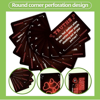 Truth or Dare Card Games Perfect for Boyfriend Girlfriend Valentine's Day Gifts for Her Him Anniversaries Gift for Women Men Birthday Christma
