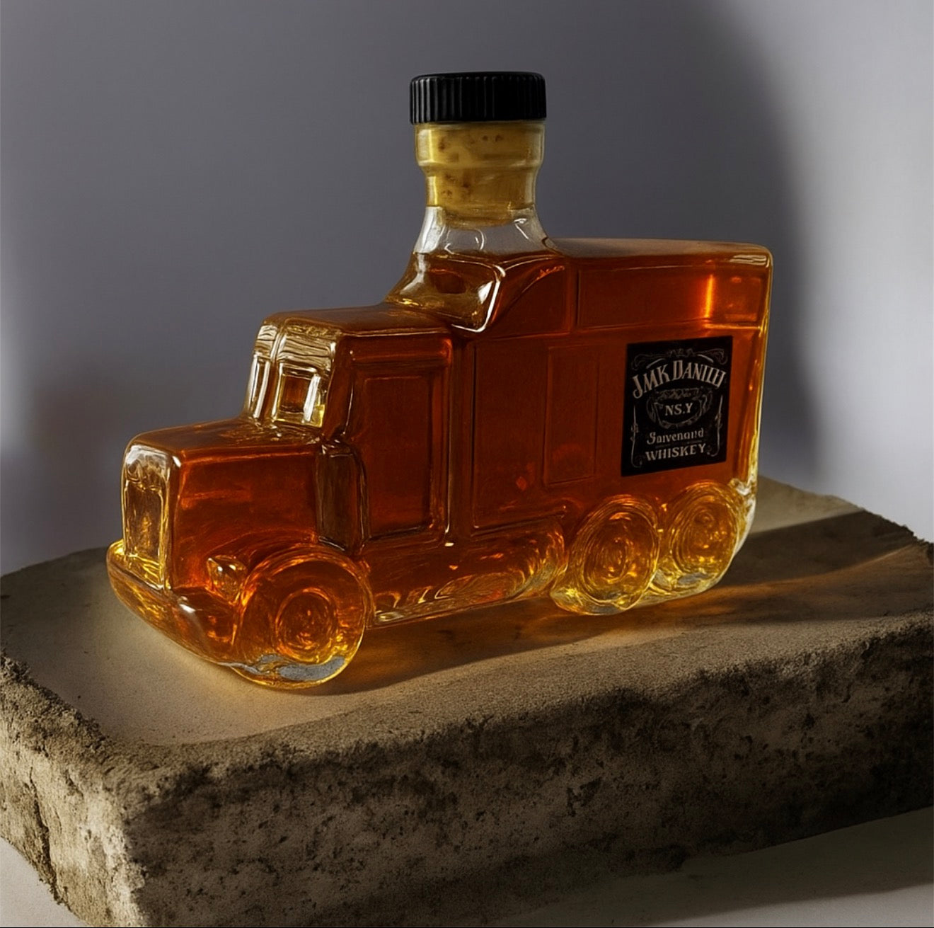 2025 New 300ml Car Whiskey Bottle – Creative Car Model Glass Decanter, Transparent Wine Bottle, Home Bar & Office Decor