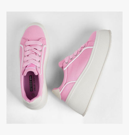 LUCKY STEP Women's Platform Fashion Sneakers Walking Shoes
Casual, Classic, Wedge, Low Top, Canvas, Retro