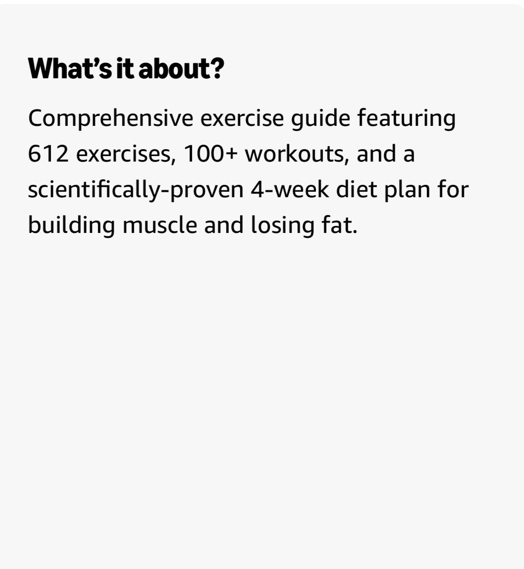 Men’s Health Big Book of Exercises Adam Campbell Fitness Book