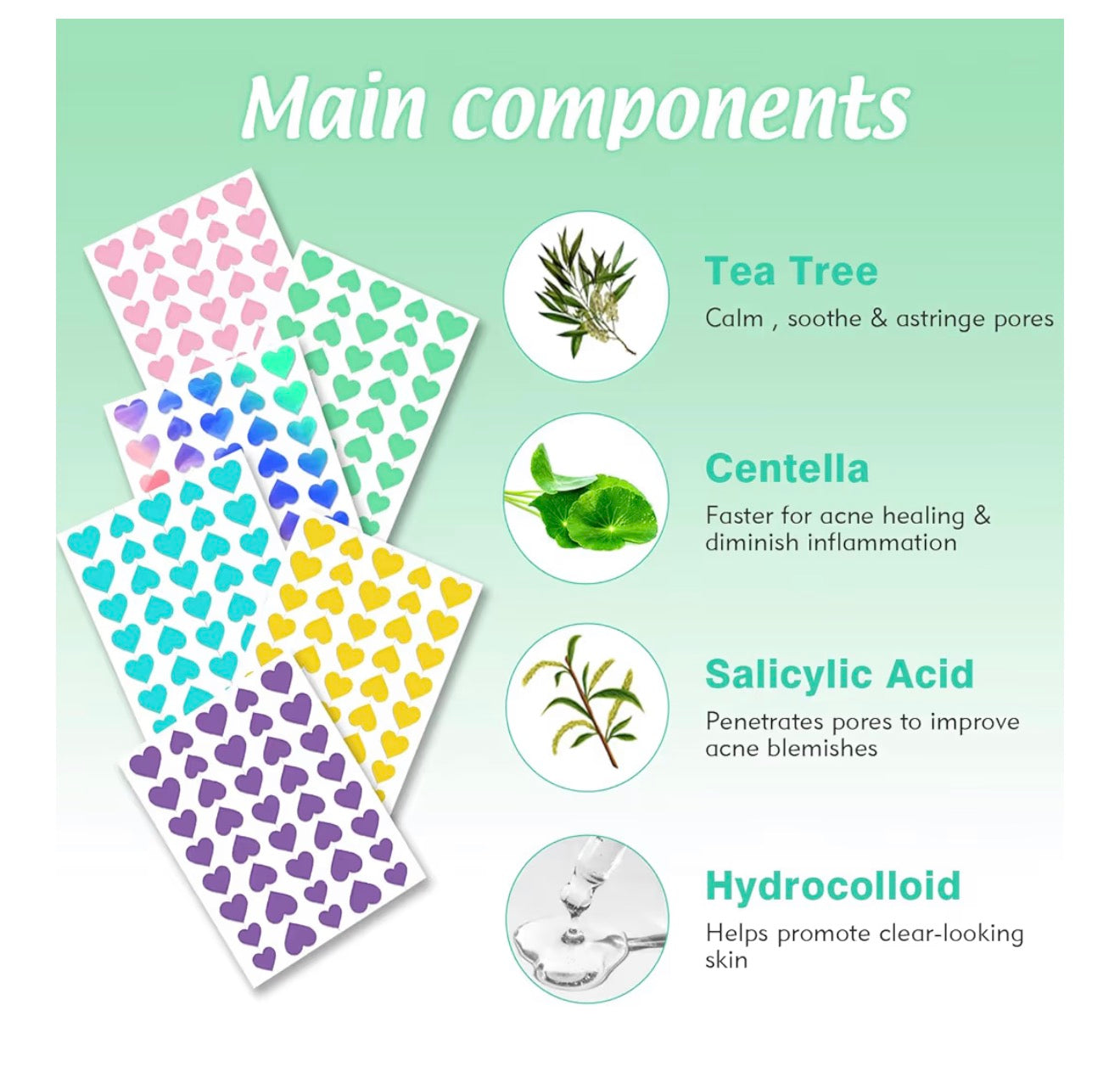 Pimple Patches Spot Patches Spot Stickers Acne Treatment Absorbing Cover Invisible Blemish Cover Acne Dots for Fast Acting Skincare