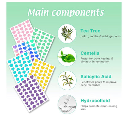 Pimple Patches Spot Patches Spot Stickers Acne Treatment Absorbing Cover Invisible Blemish Cover Acne Dots for Fast Acting Skincare