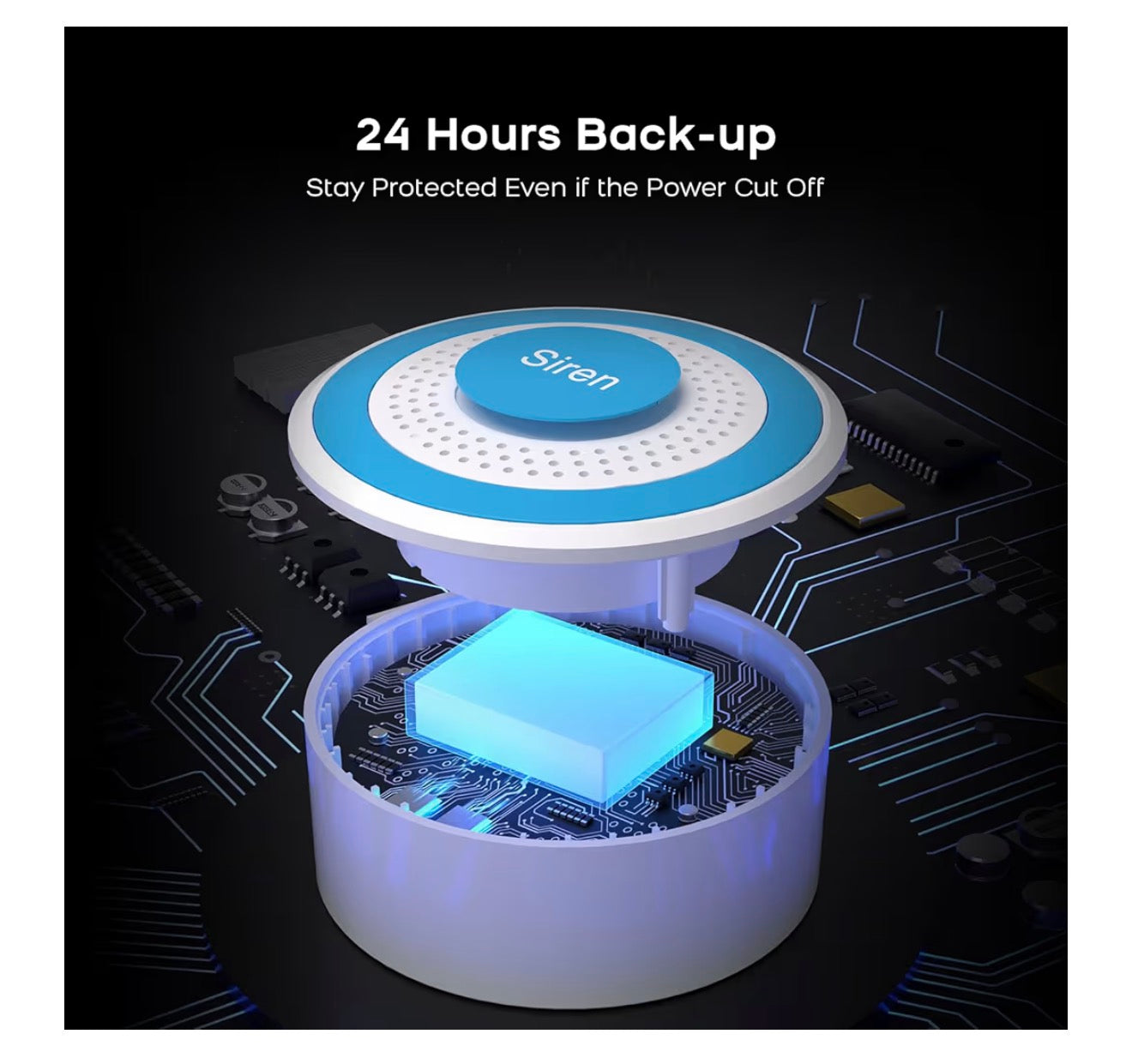 Wireless Home Security Systems– No Monthly Fee, App & Smart Voice Control (Alexa & Google), DIY Installation, Loud Siren, Door/Window & Motion Sensors, Compatible with Smart Life & Tuya Apps