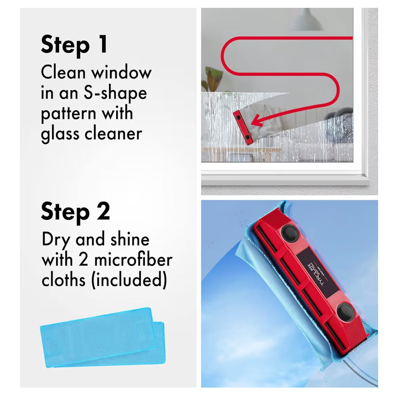 Tyroler Glider D-3 Magnetic Window Cleaner for Double Glazing UK | Magnet Window Cleaners for Double Glazed Windows 20-28mm Only